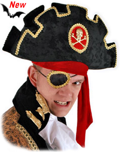Arr Matey Black Pirate Hat
